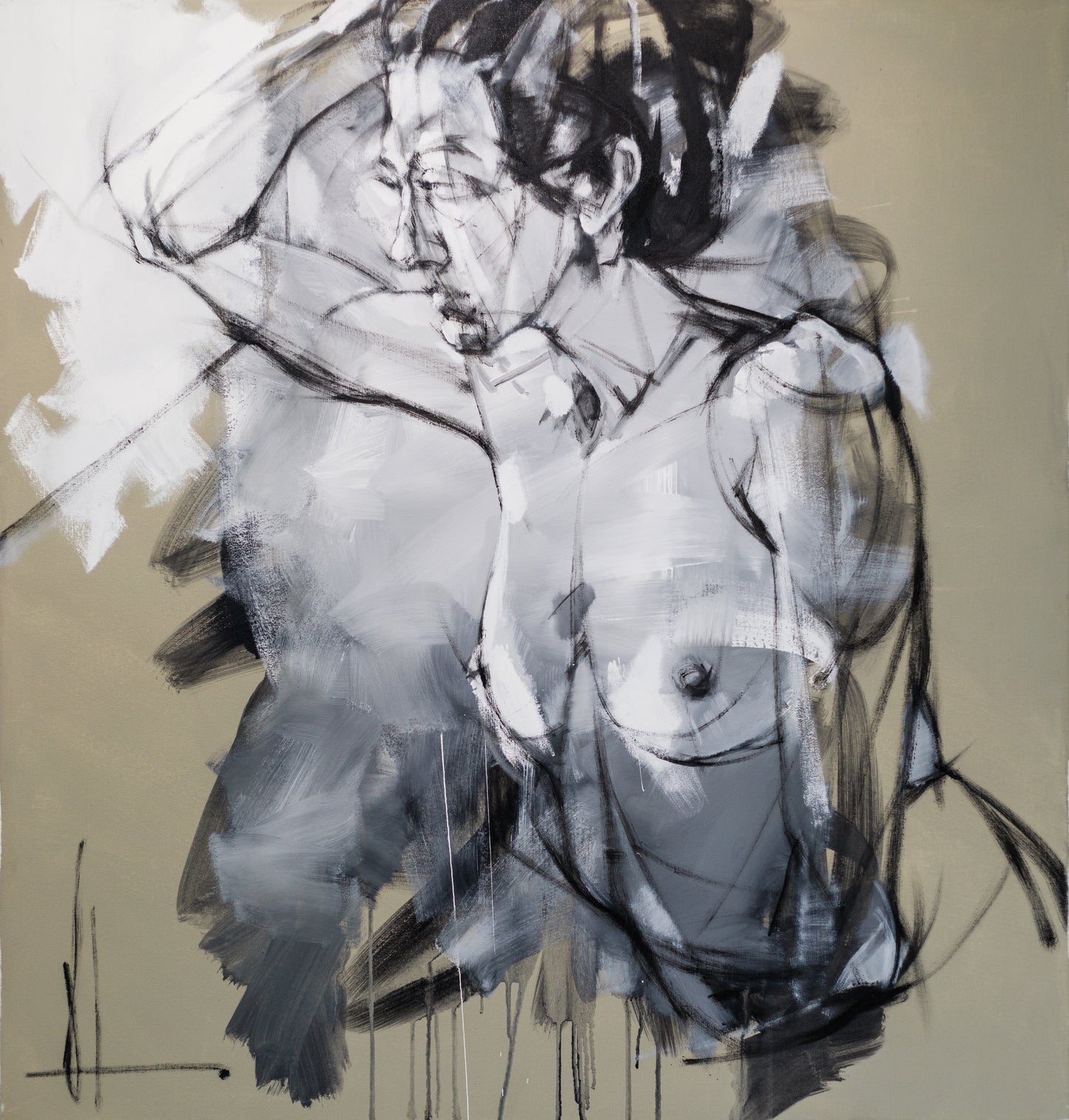 Victoria Loeb, Maria, 2016, Acrylic and enamel on canvas