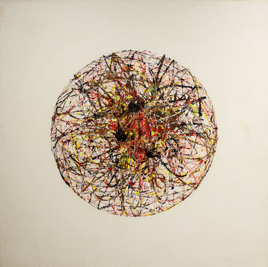 Steve Banaszek, Cosmos #1, 2024, ink on canvas 50x"50"