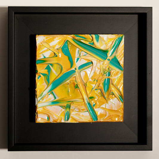 Steve Banaszek, Juicy Baby #12, 2024, acrylic on wood block.