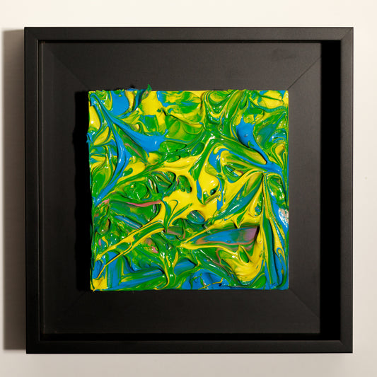 Steve Banaszek, Juicy Baby #14, 2024, acrylic on wood block.