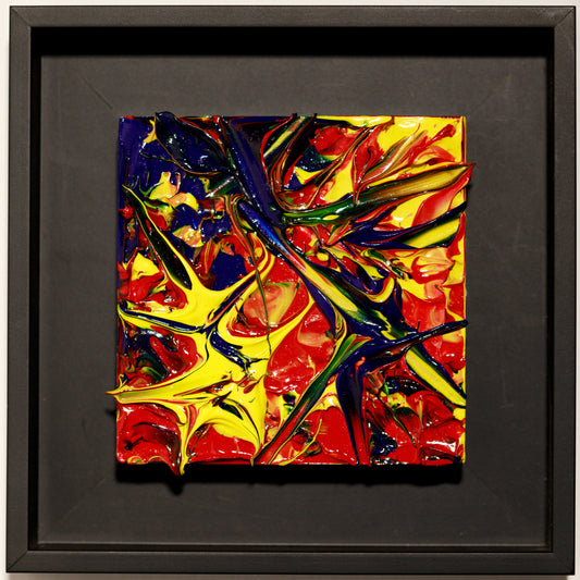 Steve Banaszek, Juicy Baby #2, 2024, acrylic on wood block.