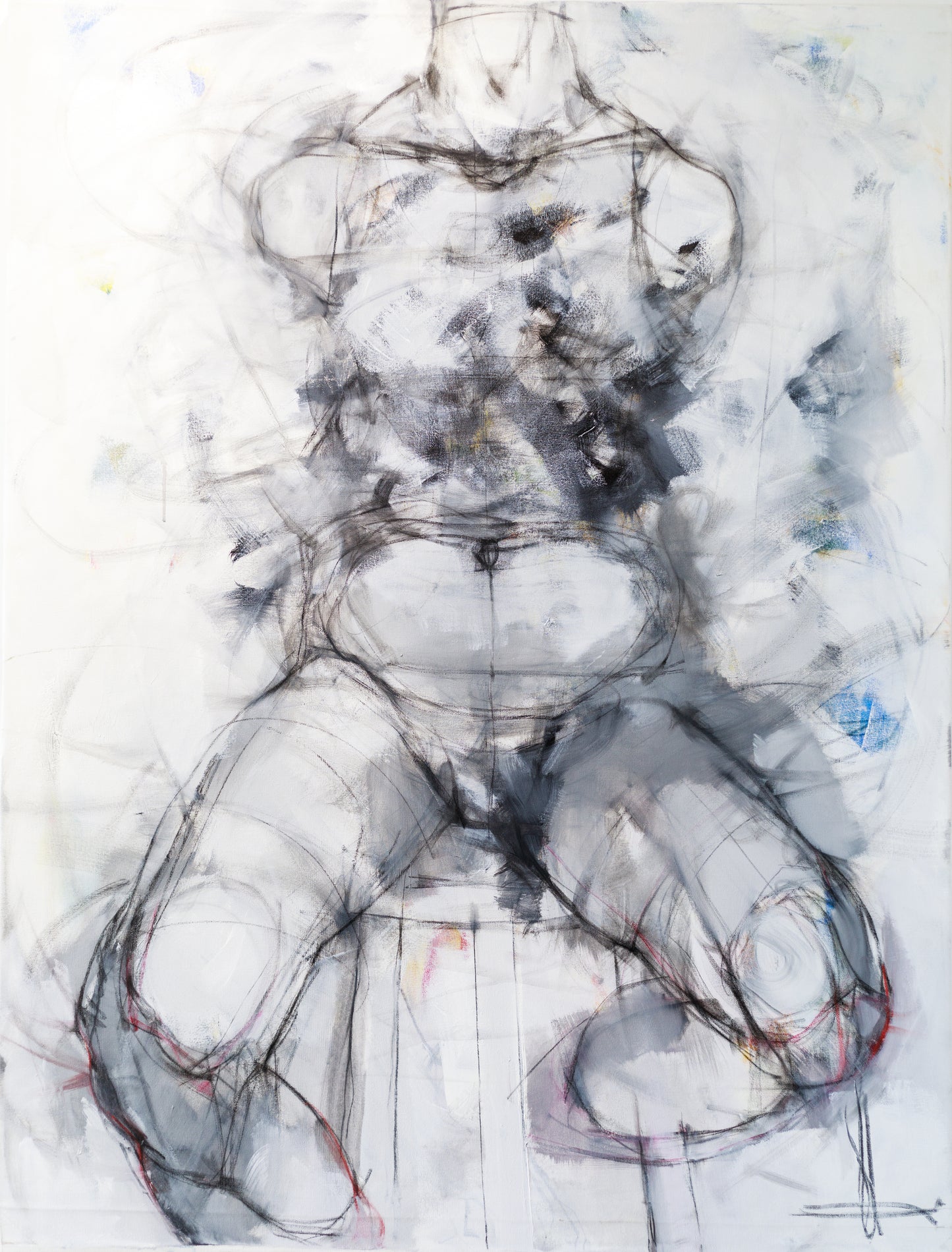 Victoria Loeb, Untitled body, 2018, mixed media on canvas