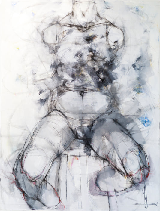 Victoria Loeb, Untitled body, 2018, mixed media on canvas