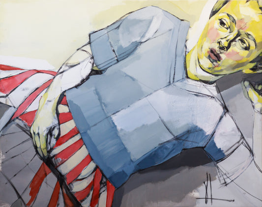 Victoria Loeb, Untitled Woman (2016), unframed, acrylic on wood 34x43”