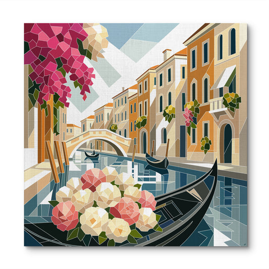 “Harmony of Luxury 4”, 40x40 in, acrylic on canvas, 2025