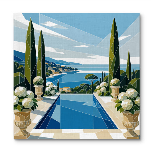 “Harmony of Luxury 5”, 40x40 in, acrylic on canvas, 2025