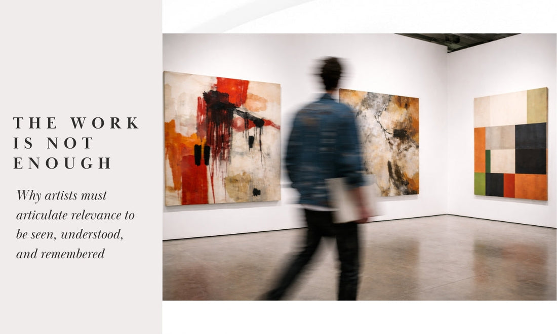 The Work Is Not Enough - Why artists must articulate relevance.
