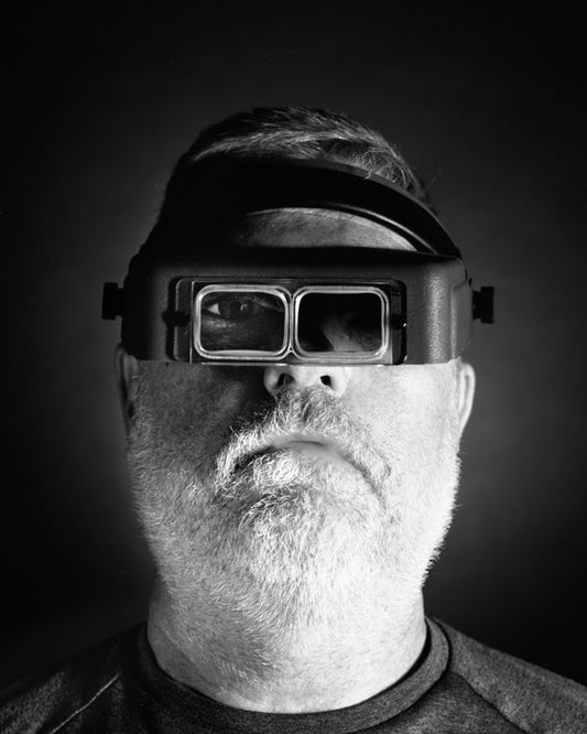 "Dominant Eye" by Donald Kratt, 2023, Silver Gelatin Print 20" x 17" x .75"