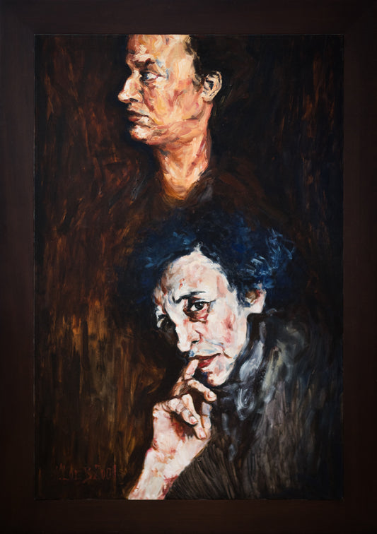 Victoria Loeb, Man And Woman, 2001, oil on canvas