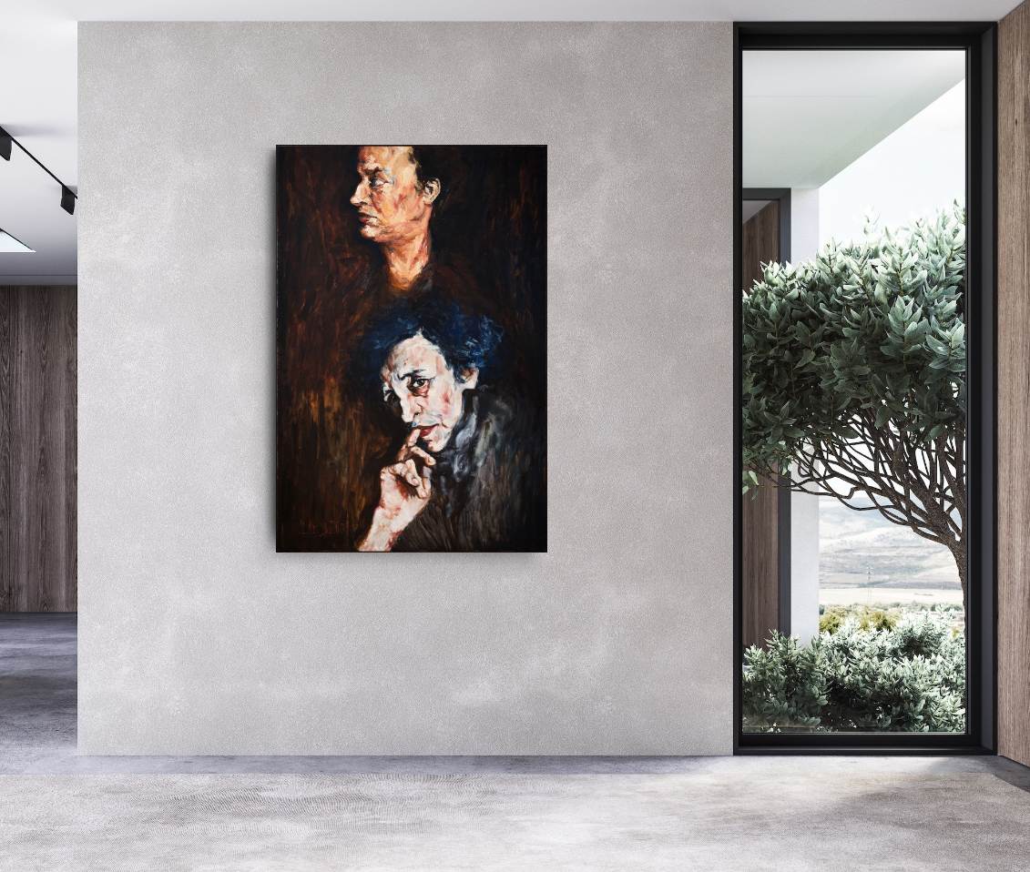 Victoria Loeb, Man And Woman, 2001, oil on canvas